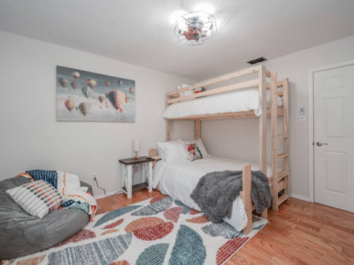 A Military Farmhouse Family Getaway with Wiffleball Field!