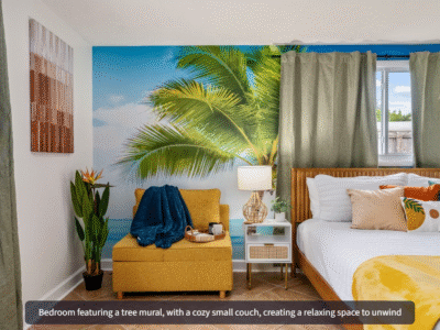 3BR Tropical Getaway | Heated Pool + Arcade + Near Beach