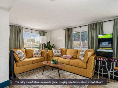 3BR Tropical Getaway | Heated Pool + Arcade + Near Beach