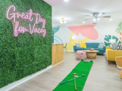 9 Beds | Walk to Beach | Game Room + Cowboy Pool + Mini Golf