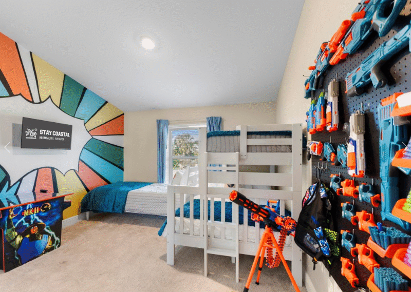 7 Beds | Walk to Beach | Arcade | Nerf Wall | Family & Military Friendly